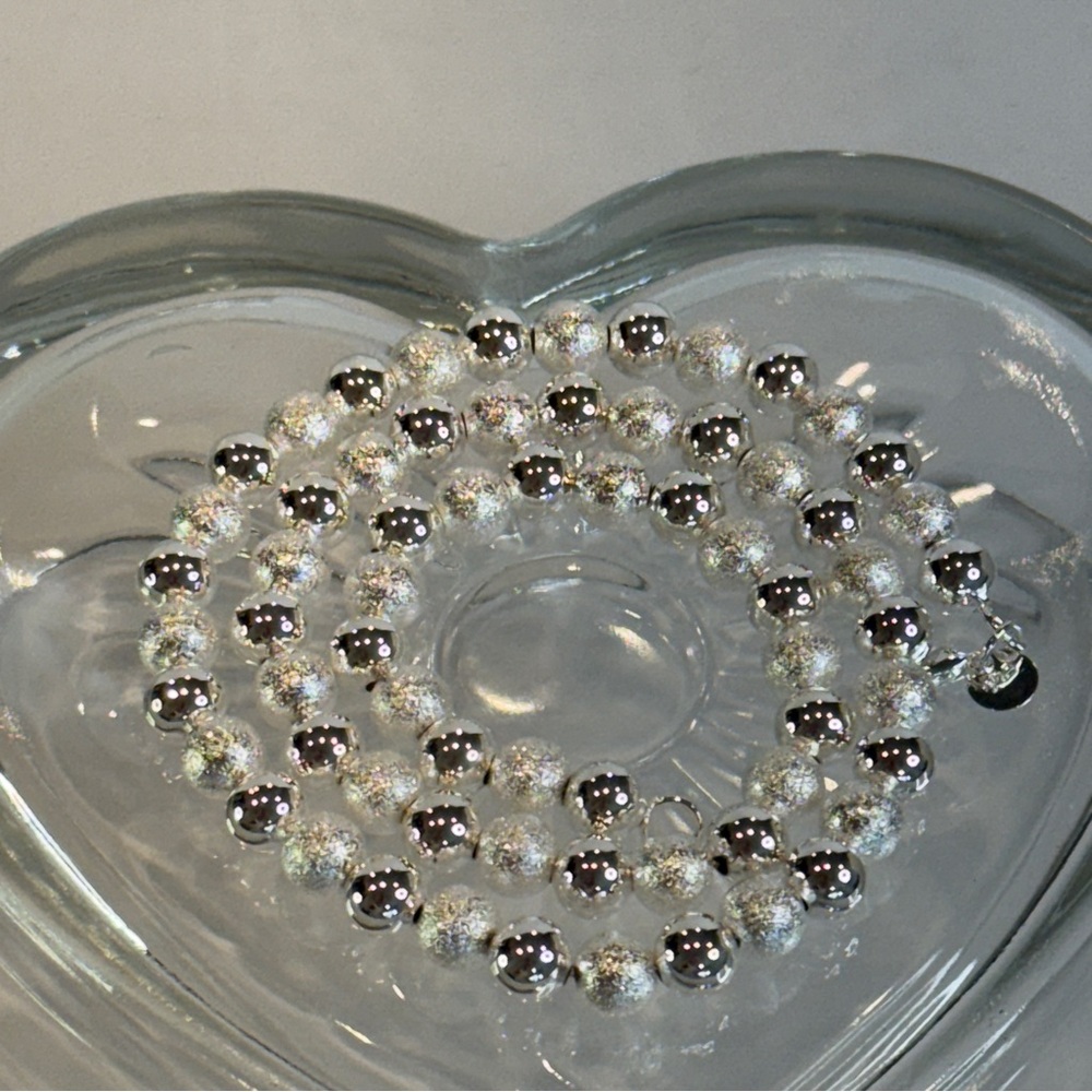🆕 925 Sterling Silver Necklace Beads Balls 20 Inches 8MM Lobster Clasp 🆕 - Picture 10 of 10